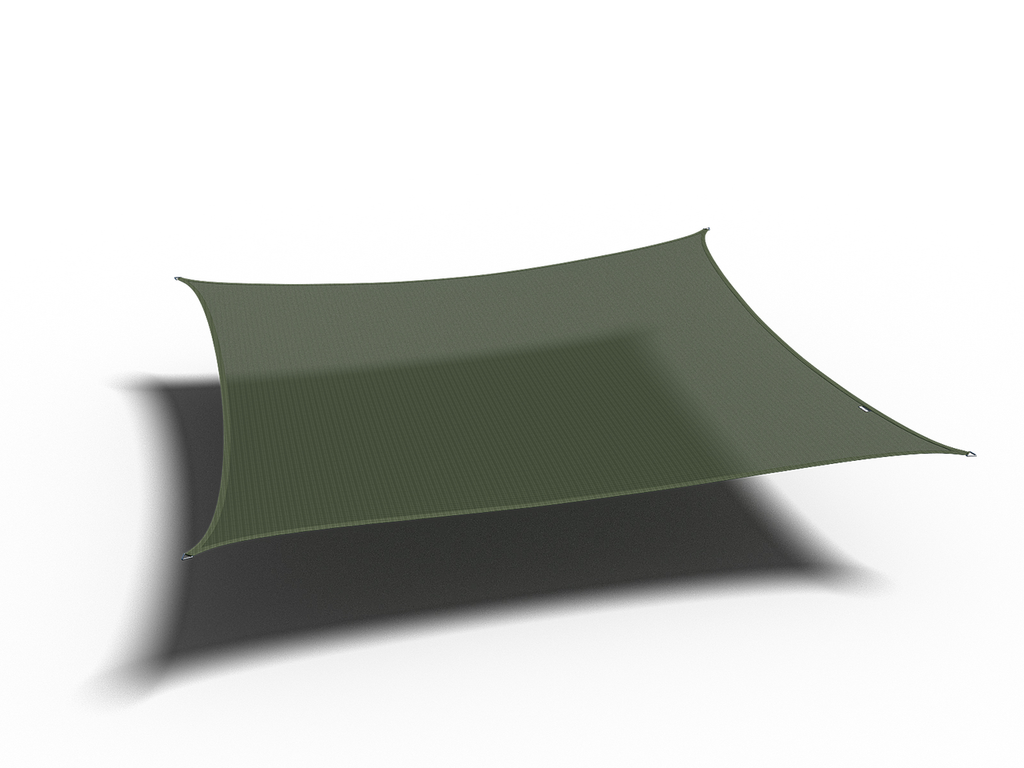 Platinum Sun & Shade voile d'ombrage Coolfit carrée, 360x360cm, Olive.