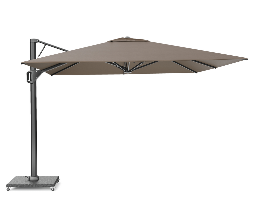 Platinum Sun & Shade zweefparasol Beaufort premium 320x320 Havana.