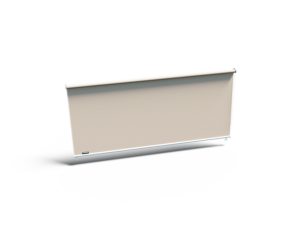 Platinum Sun & Shade Coolfit outdoor roller blind W296xL240, Greige.