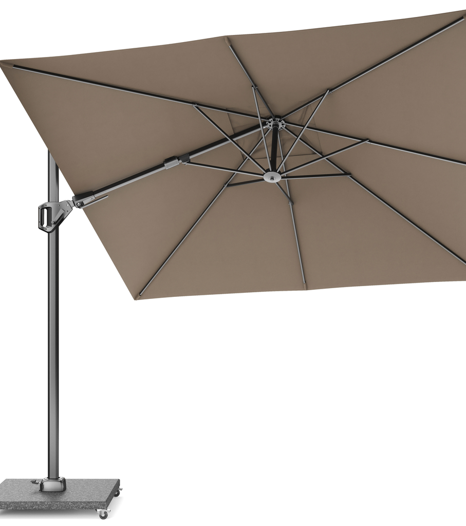 Platinum Sun & Shade free-arm parasol Voyager T² premium 2,7x2,7 Havana