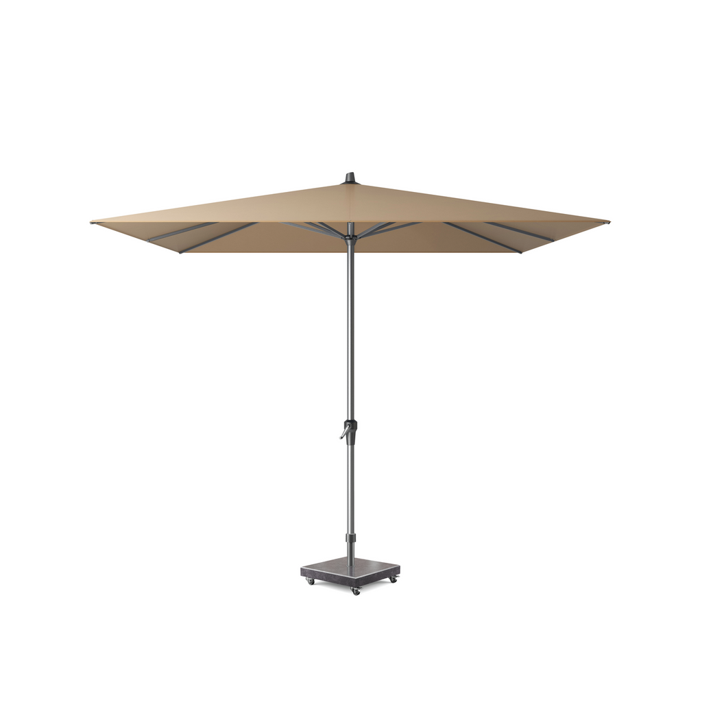 Platinum Sun & Shade parasol Riva 275x275 taupe.