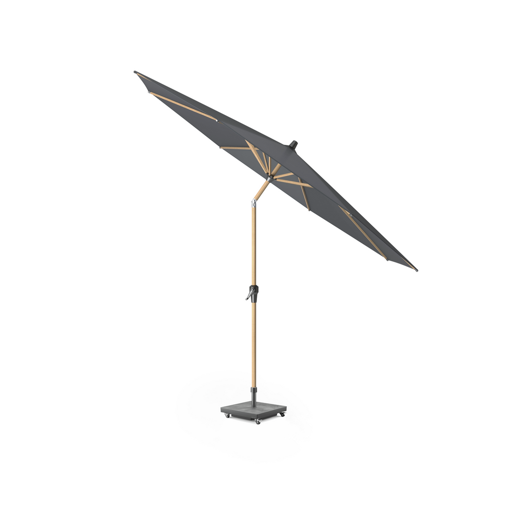 Platinum Sun & Shade parasol Riva teak look ø250 anthracite.