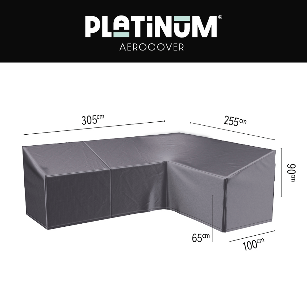 Platinum AeroCover Loungesethoes hoekset rechts 305x255x100xH65/90