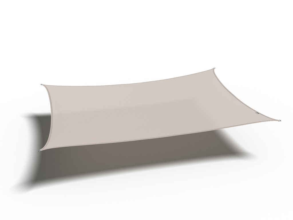 Platinum Sun & Shade Coolfit shade sail rectangle 400x300, Greige.