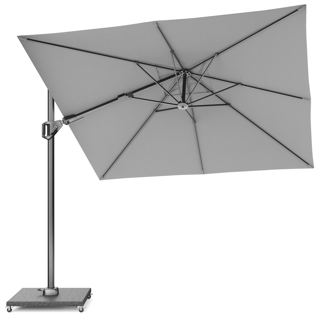 Platinum Sun & Shade parasol déporté Voyager T² 270x270 Light grey.