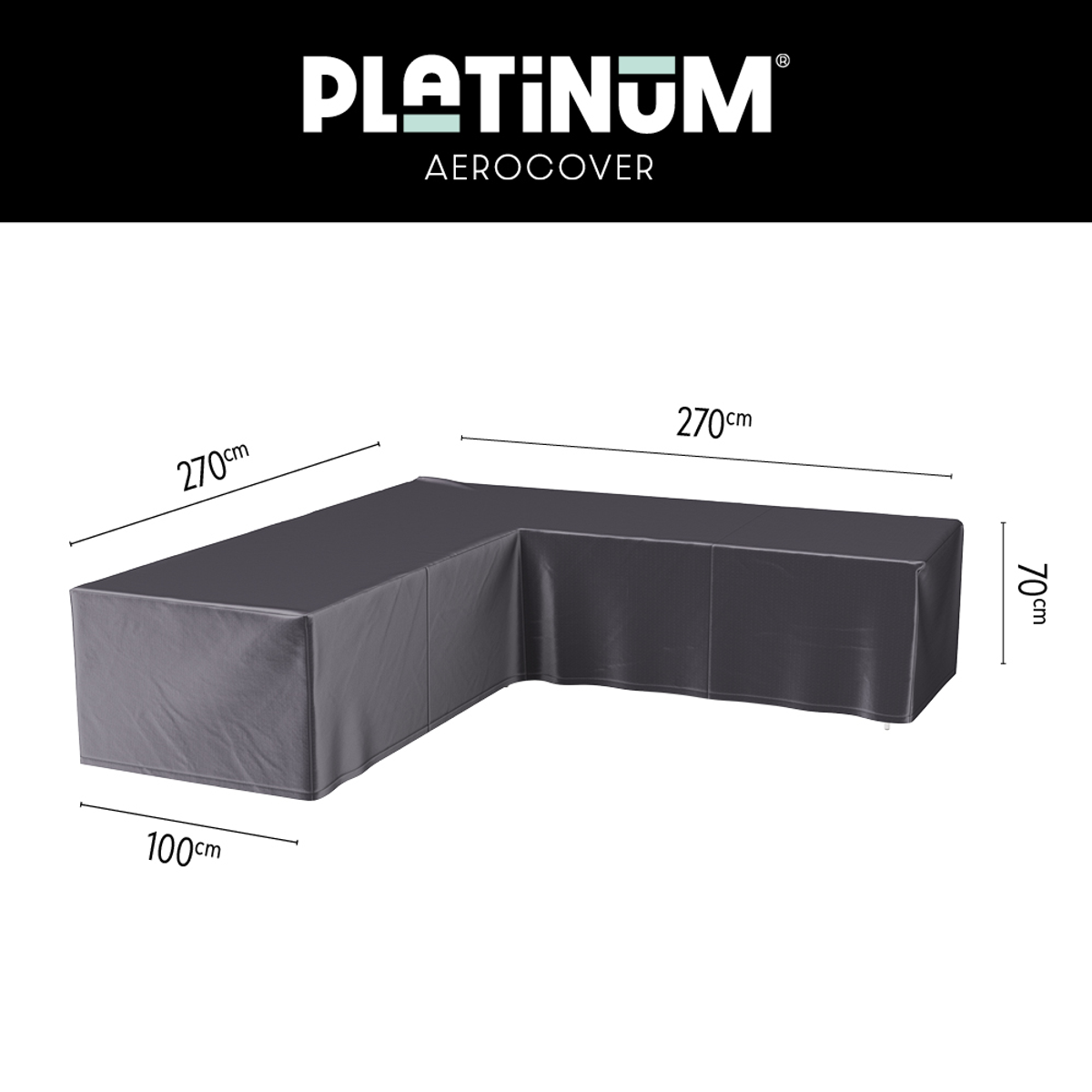 Lounge cover L 270x270x100xH70 single