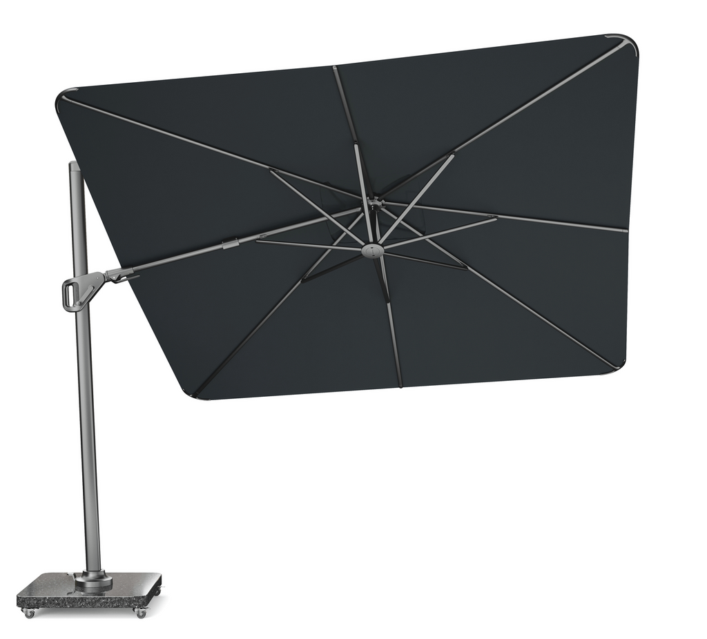 Platinum Sun & Shade zweefparasol Nexus T² Premium 300x300 Faded black.