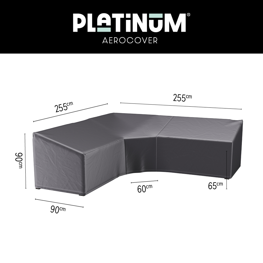 Platinum AeroCover Loungesethoes hoekset trapeze 255x255x85xH65/90