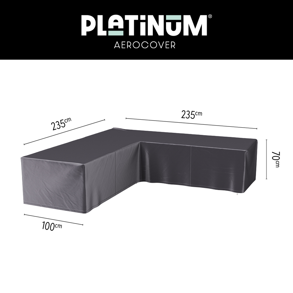 Platinum AeroCover lounge set cover L-shape 235x235