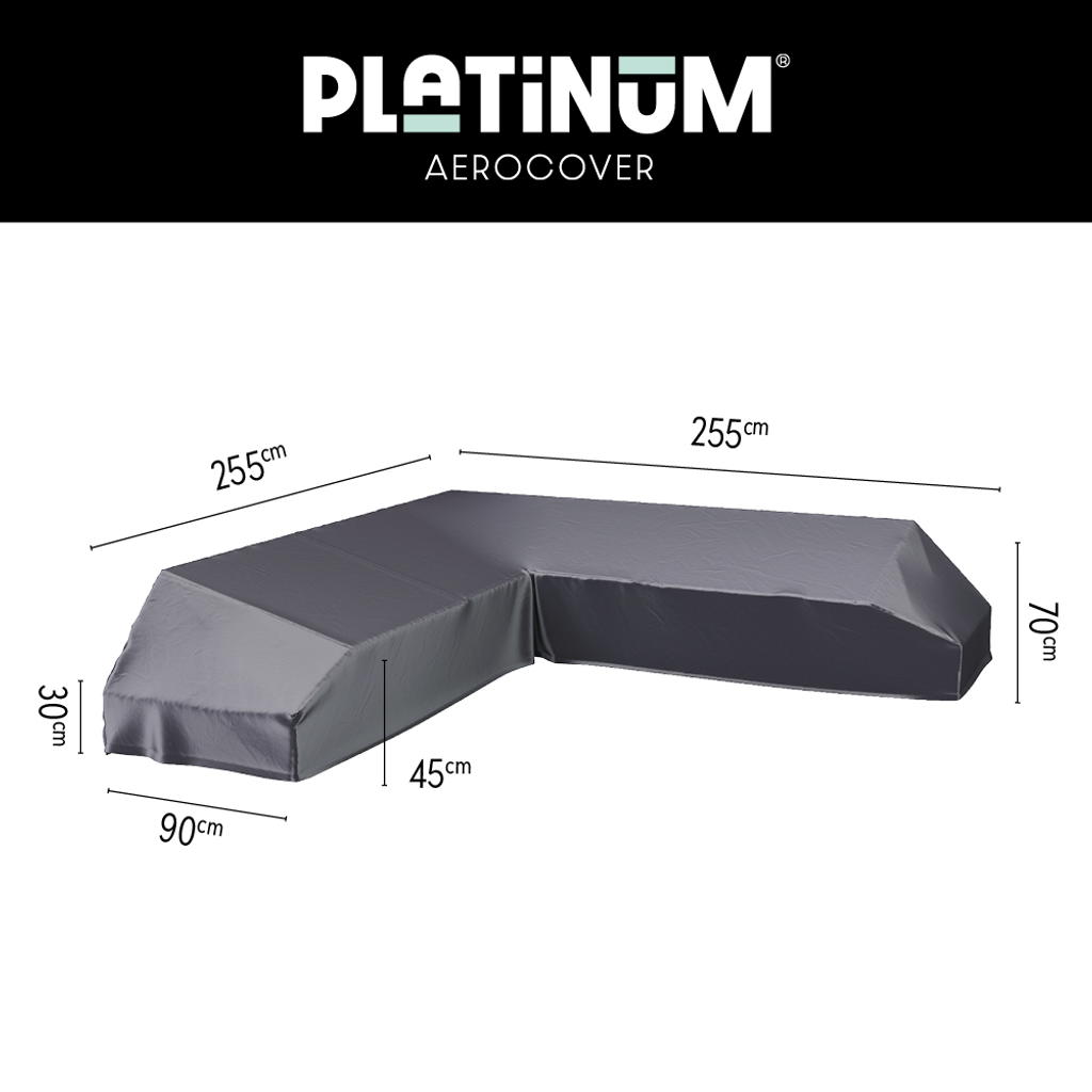 Platinum AeroCover Loungeset platformhoes 255x255x90xH30/45/70