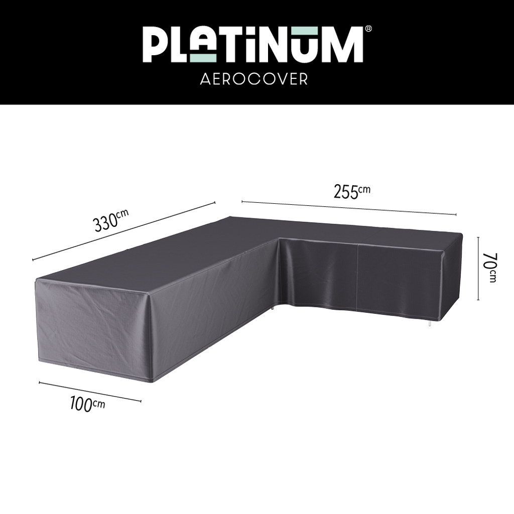 Platinum AeroCover lounge set cover L-shape right 330x255
