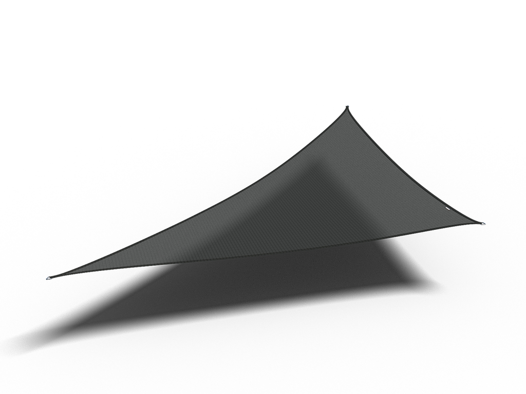 Platinum Sun & Shade Coolfit shade sail triangle 90° 570x400x400, Black.