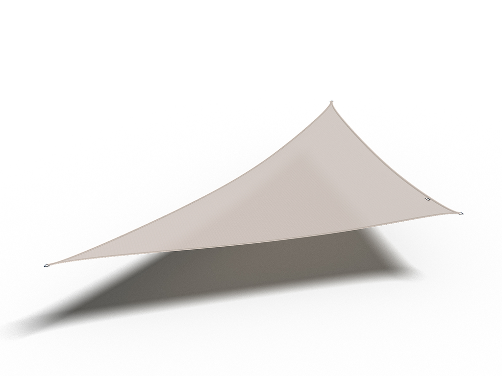 Platinum Sun & Shade Coolfit shade sail triangle 90° 710x500x500, Greige.