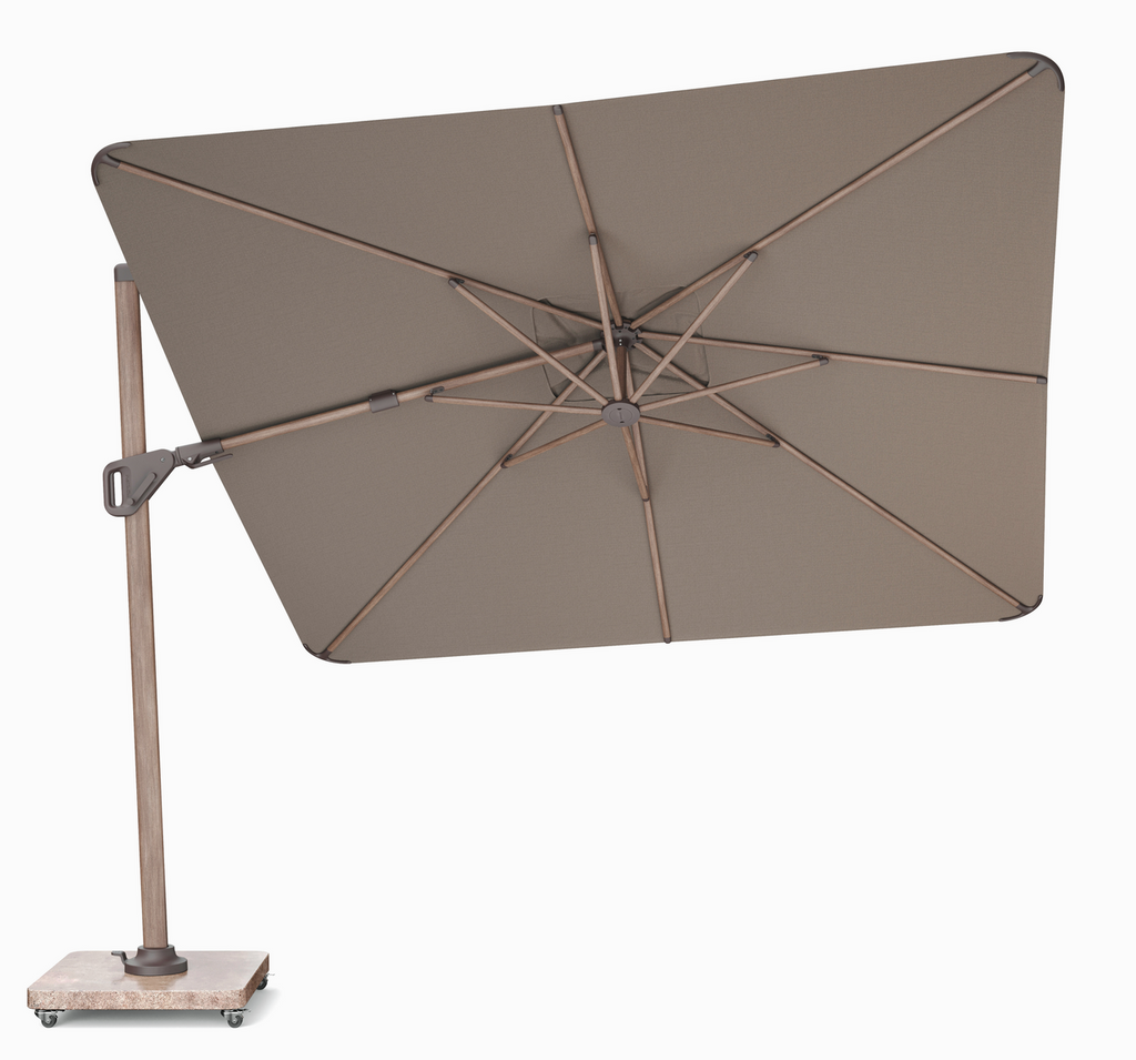 Platinum Sun & Shade free-arm parasol Nexus T² Premium Mocha 300x300 Havana.