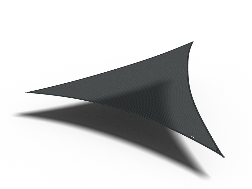 Platinum Sun & Shade Coolfit shade sail triangle 360x360x360, Black.