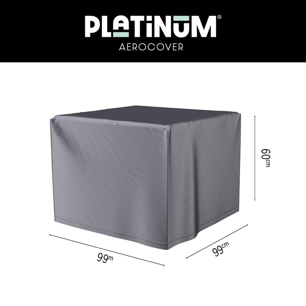 Platinum AeroCover Lounge-, Kaffee- und Kamintischabdeckung 99x99xH60