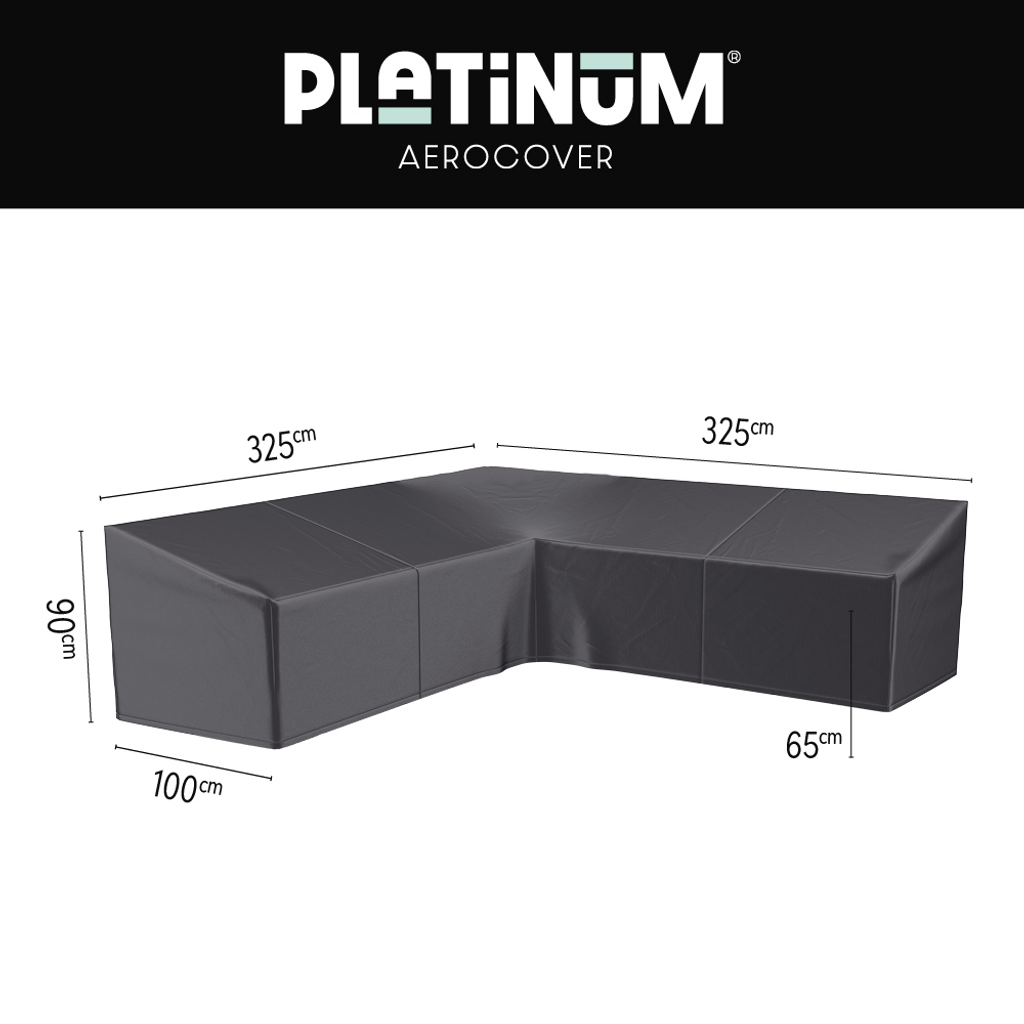 Platinum AeroCover Loungesethoes hoekset 325x325x100xH65/90