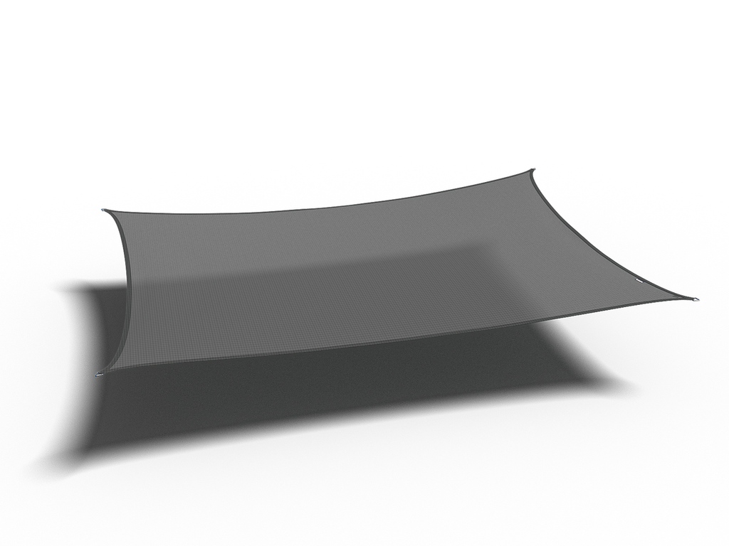 Platinum Sun & Shade voile d'ombrage Coolfit rectangulaire, 500x300cm, Anthracite.