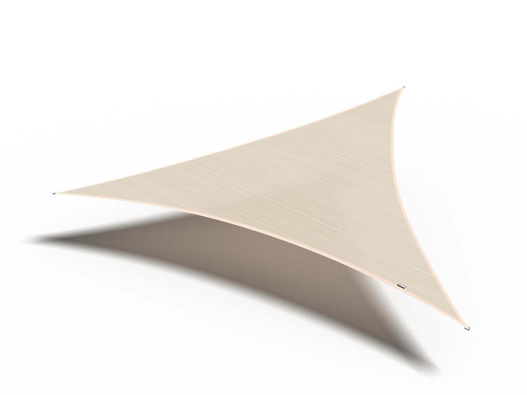 Platinum Sun & Shade Coolfit schaduwdoek driehoek, 360x360x360cm, Ecru Wit. 