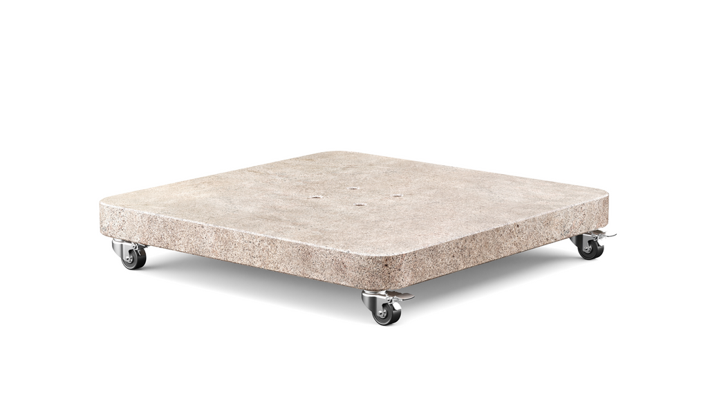 Platinum Sun & Shade Parasol base Venezia Round Edge 90 kg beige granite