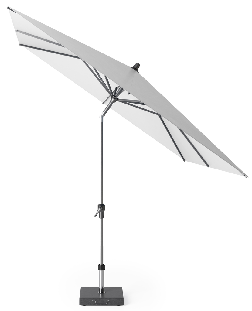 Platinum Sun & Shade parasol Riva 250x250 wit.