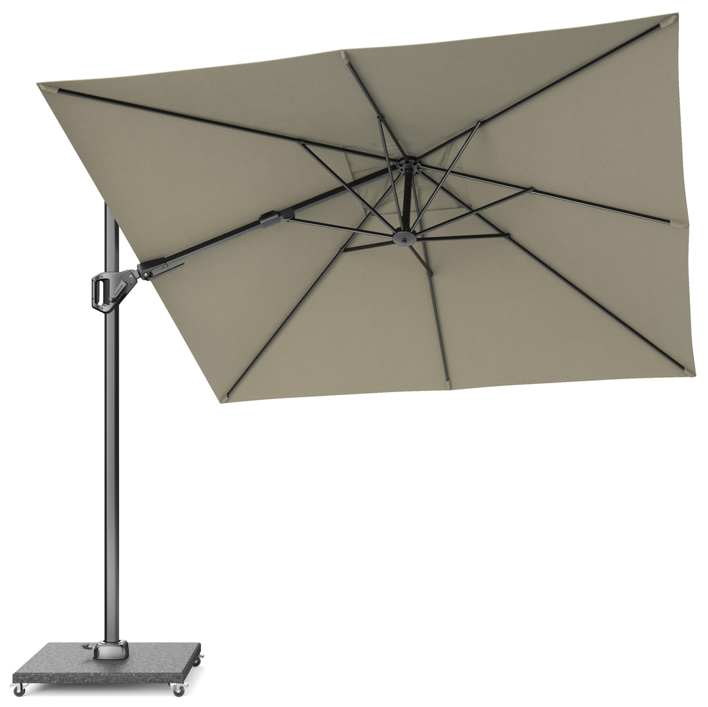 Platinum Sun & Shade parasol déporté Voyager T² 270x270 Taupe.