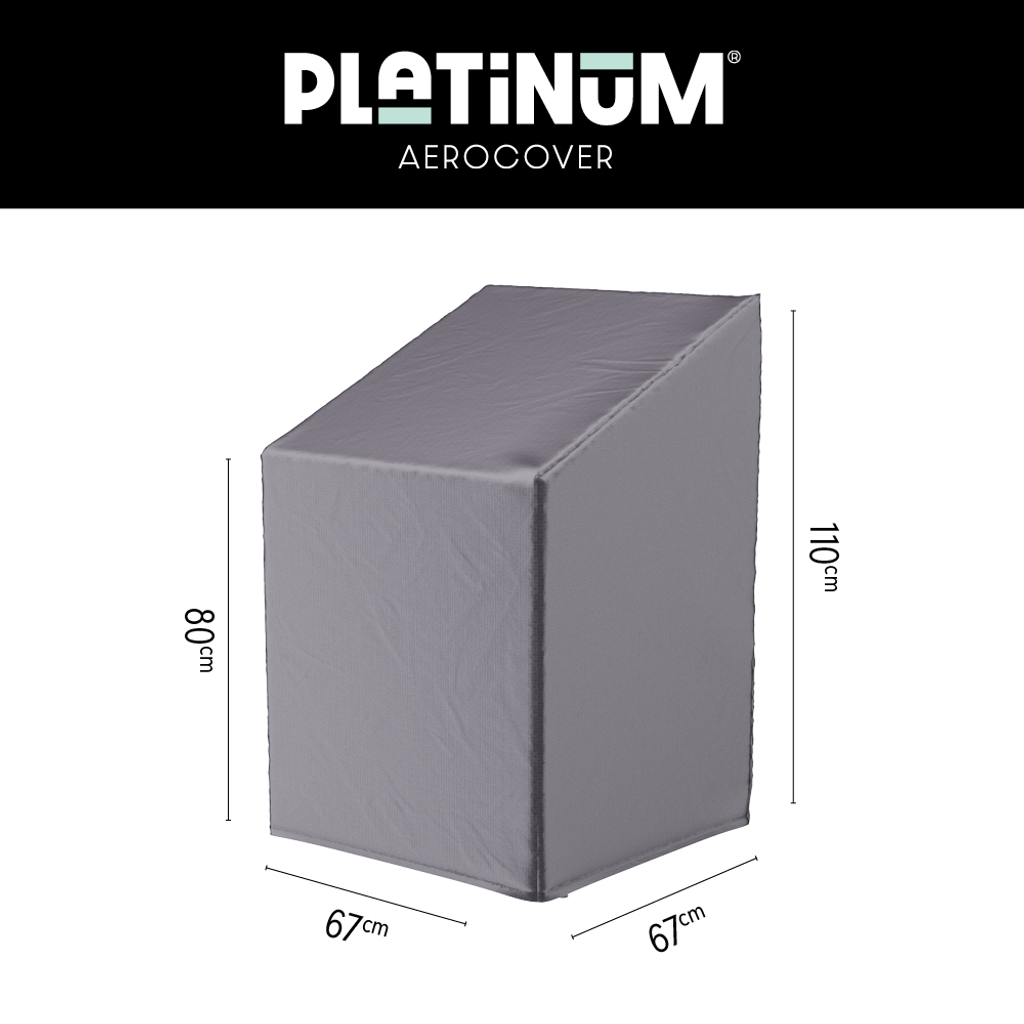 Platinum AeroCover Stapelstoelhoes/ gasveerstoelhoes 67x67xH80/110