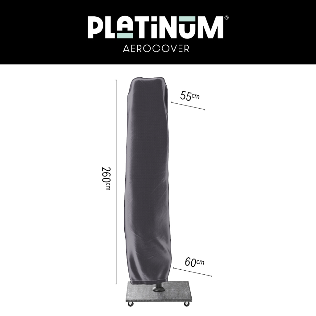 Platinum AeroCover Zweefparasolhoes H260x55/60