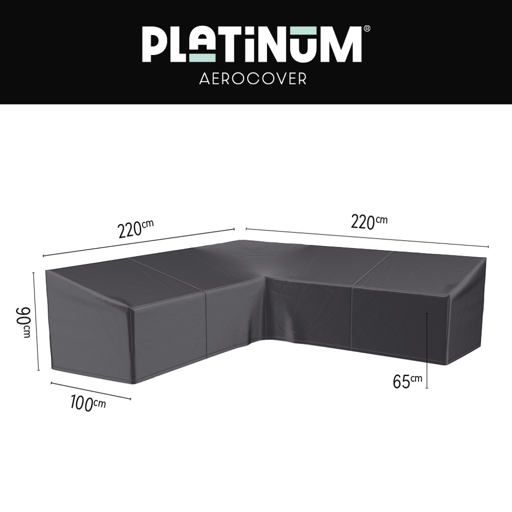 Platinum AeroCover Loungesethoes hoekset 220x220x100xH65/90
