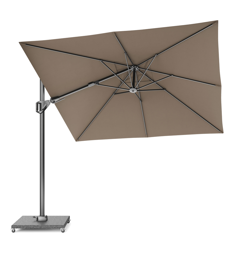 Platinum Sun & Shade free-arm parasol Voyager T² premium 2,7x2,7 Havana