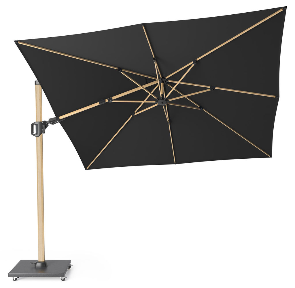 Platinum Sun & Shade free-arm parasol Challenger T² 3x3 Faded black