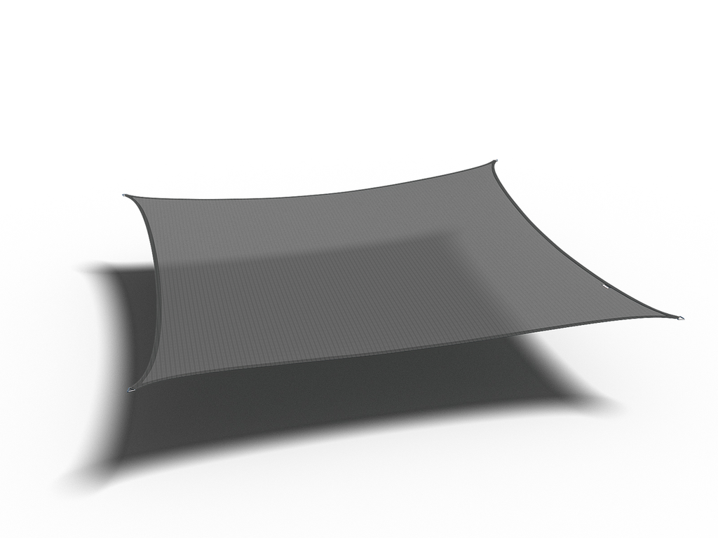 Platinum Sun & Shade Coolfit shade sail square 360x360, Anthracite.