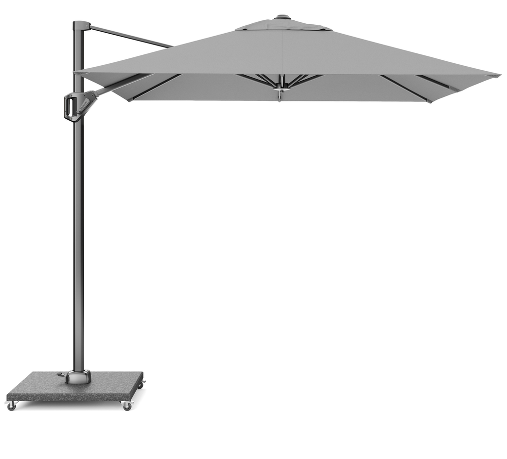 Platinum Sun & Shade zweefparasol Voyager T¹ 250x250 lichtgrijs.