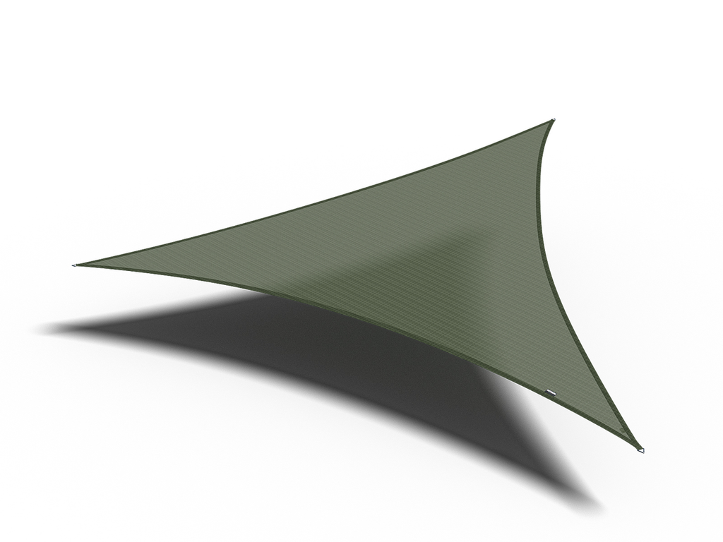 Platinum Sun & Shade Coolfit shade sail triangle 500x500x500, Olive.