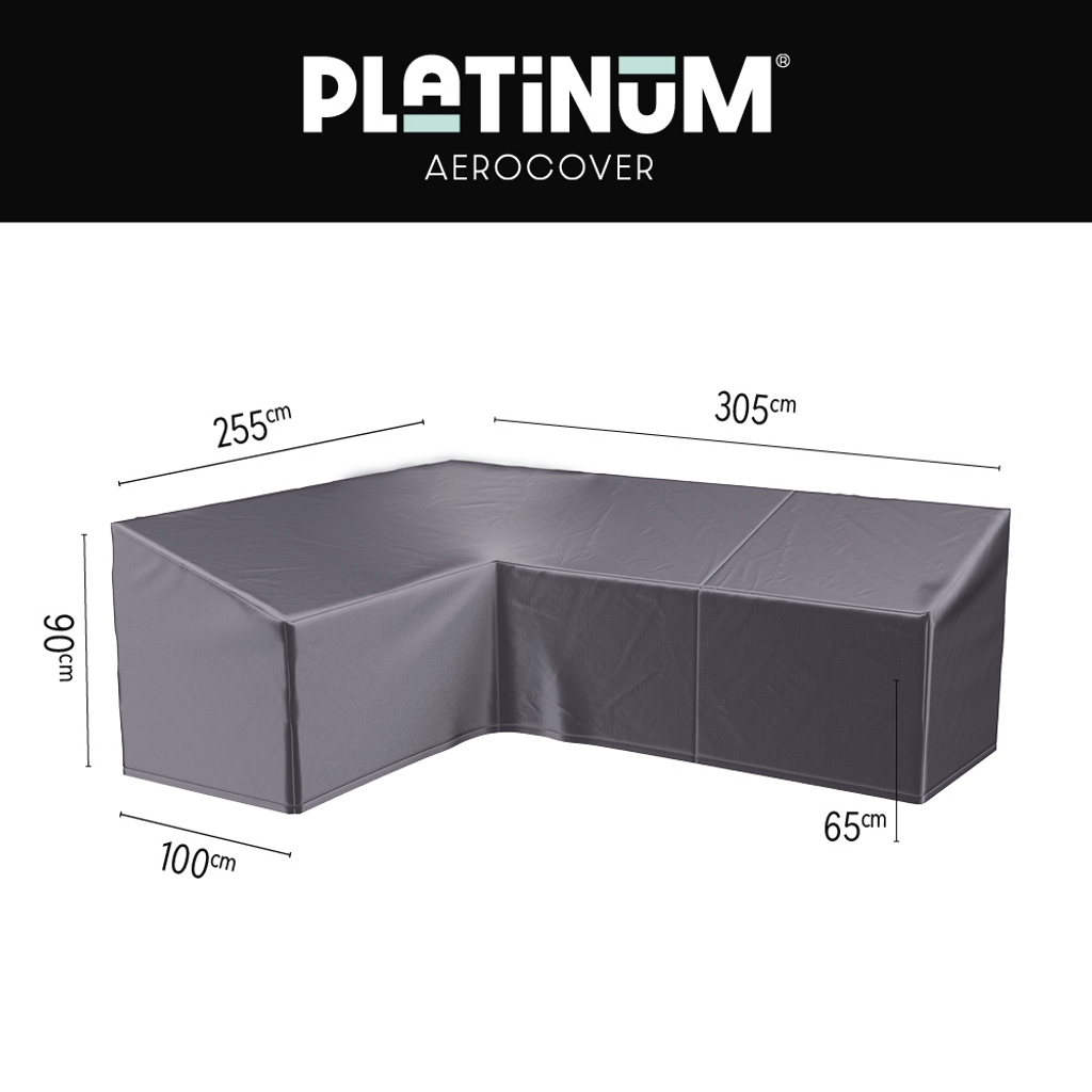 Platinum AeroCover Loungesethoes hoekset links 305x255x100xH65/90