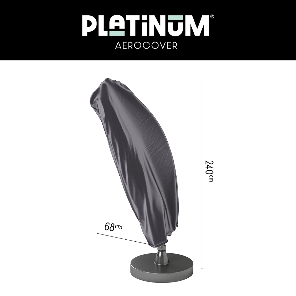 Platinum AeroCover free-arm parasol cover H240x68