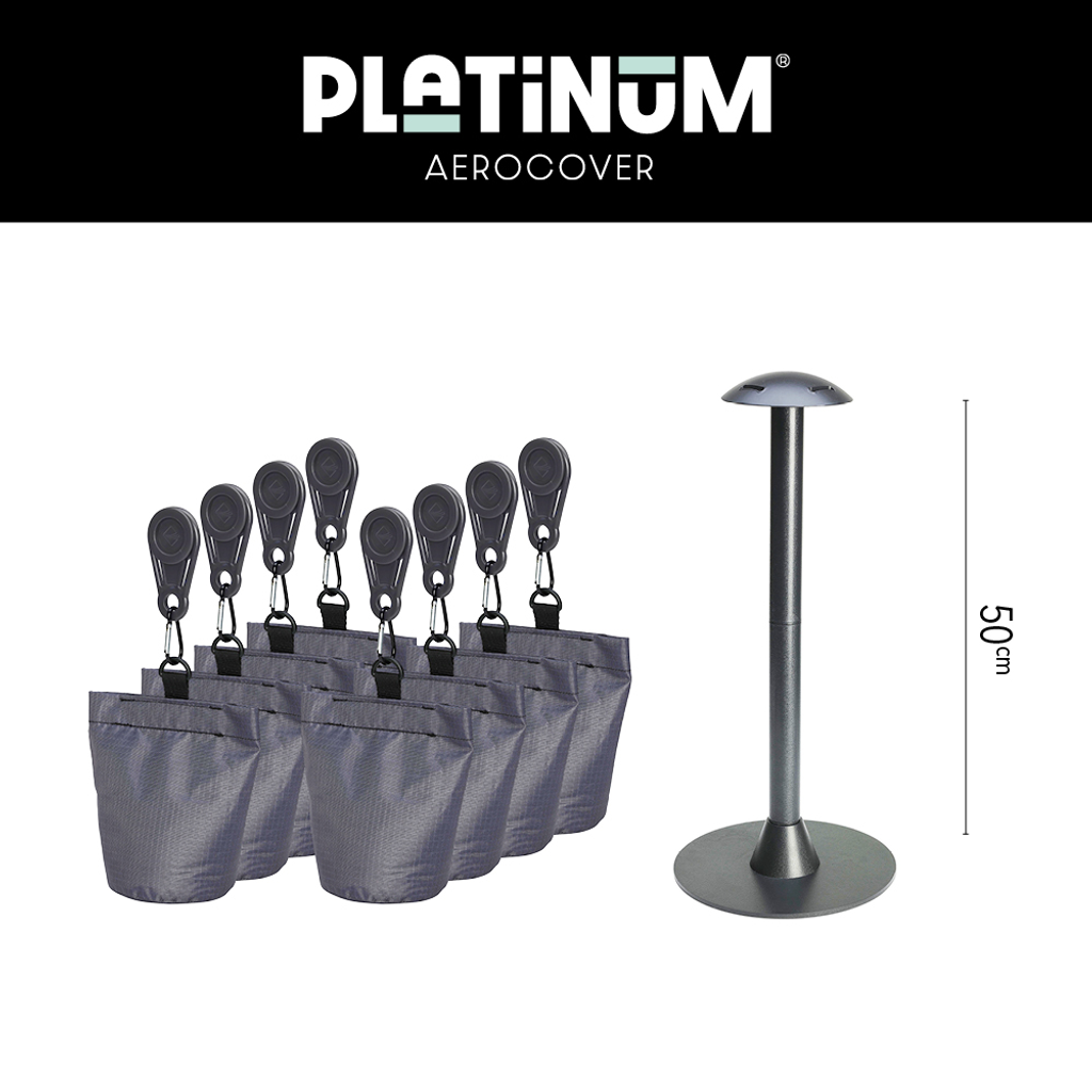 Platinum AeroCover cover support pole set