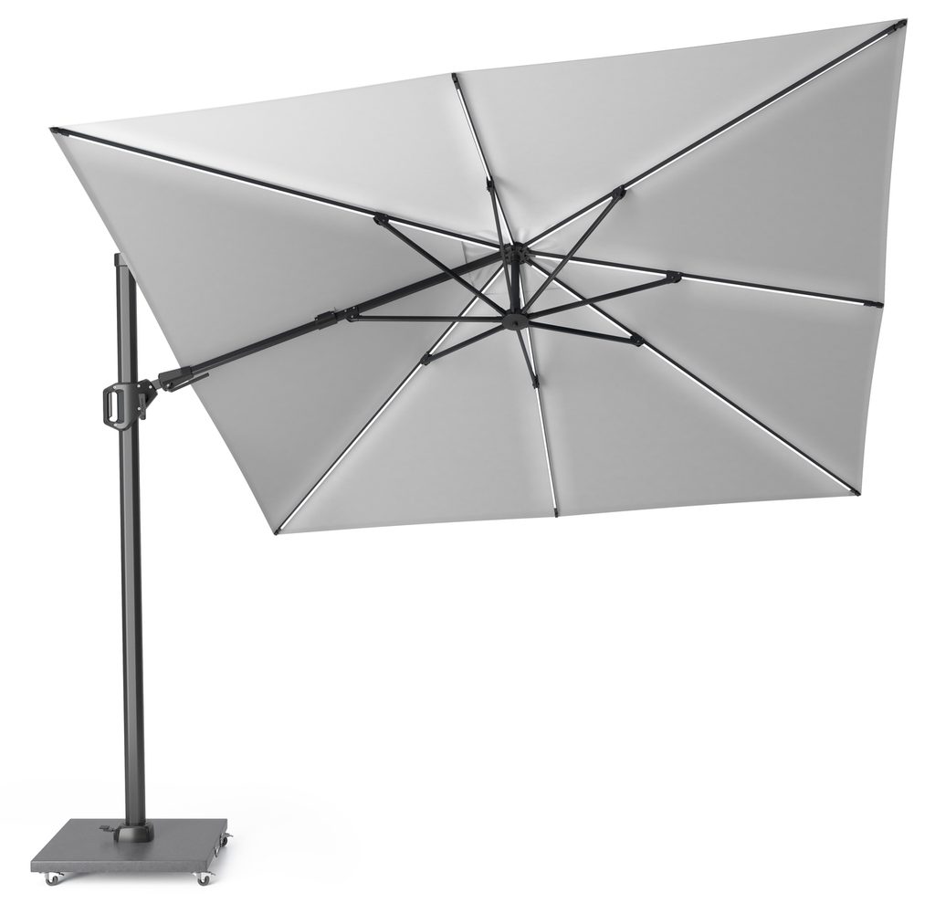 Platinum Sun & Shade Ampelsonnenschirm Challenger T² Glow 3x3 Light grey