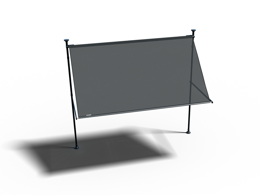 Platinum Sun & Shade structure Flex, solution d'ombrage flexible pour le balcon.