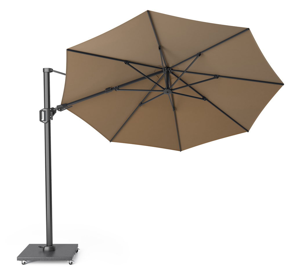 Platinum Sun & Shade zweefparasol Challenger T² ø350 taupe.