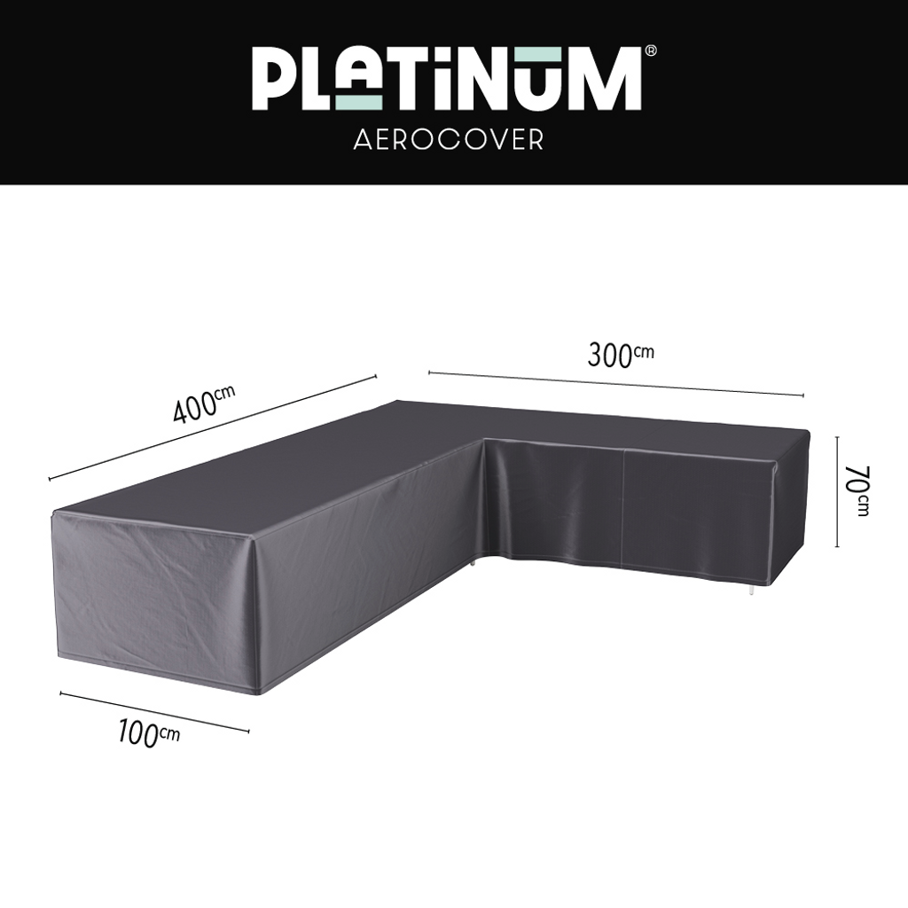 Platinum AeroCover Loungesethoes hoekset rechts 400x300x100xH70