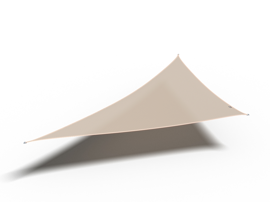 Platinum Sun & Shade Coolfit shade sail triangle 90° 710x500x500, Off-white.