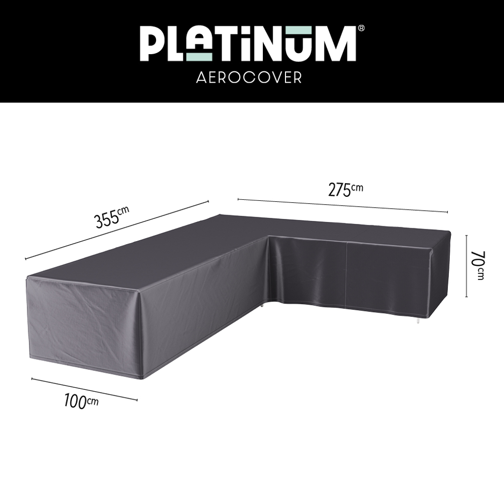 Platinum AeroCover lounge set cover L-shape right 355x275