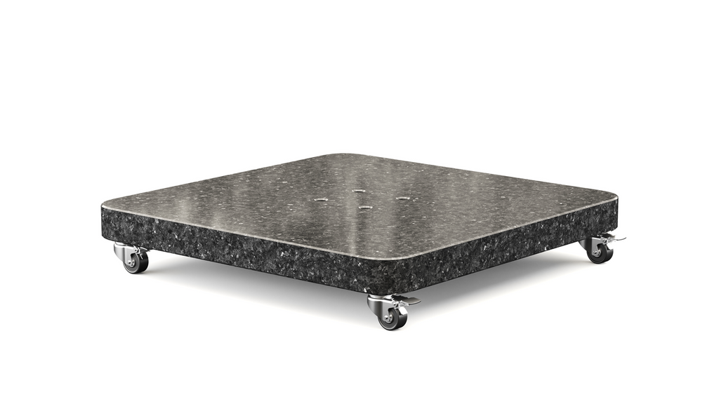 Platinum Sun & Shade Parasol base Ancona Round Edge 120 kg anthracite grey granite
