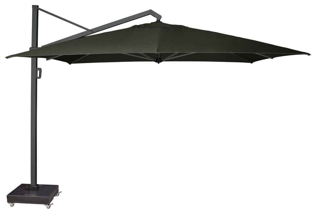 Platinum Sun & Shade zweefparasol Icon T¹ Premium 400x300 Faded black.