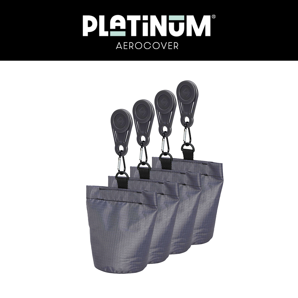 Platinum AeroCover cover support pole set sandbags