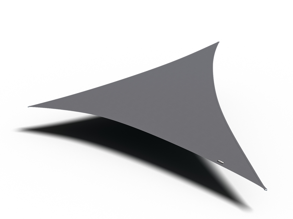 Platinum Sun & Shade Dreamsail waterproof shade sail triangle, 500x500x500, Grey.