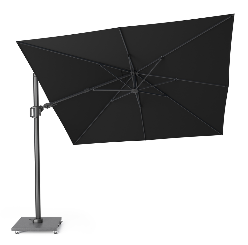 Platinum Sun & Shade free-arm parasol Challenger T² 3x3 Black