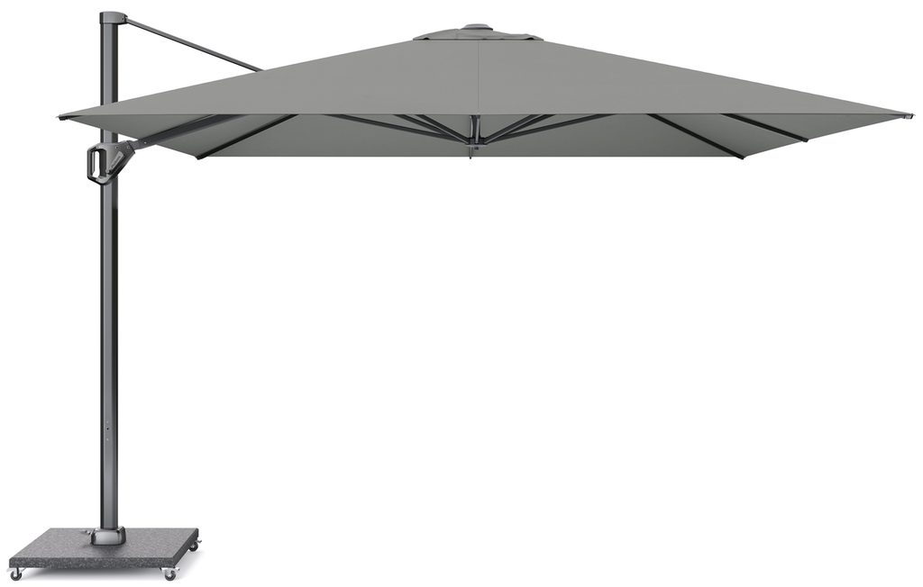 Platinum Sun & Shade free-arm parasol Challenger T¹ Telescope premium 3,5x3,5 Manhattan