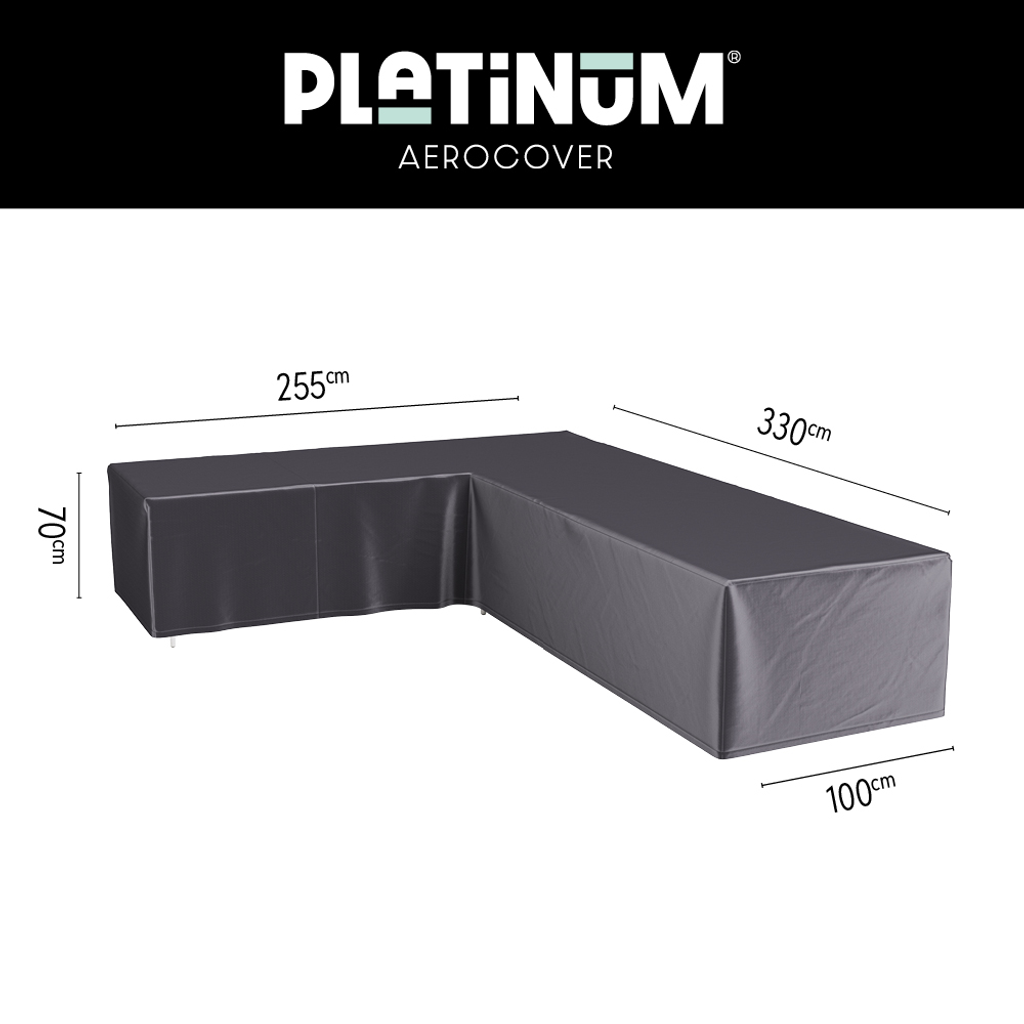 Platinum AeroCover lounge set cover L-shape left 330x255
